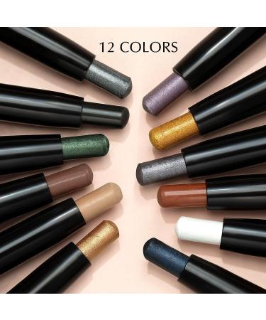 iGuzvaw Matte Eyeshadow Stick Cream to Powder - Waterproof Eyeliner Pencil Crayon in Shimmer 06 Smoky Grey - Buy Online on GoSupps.com