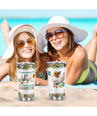 Cosictic Chicken Gift for Chicken Lover Chicken Owner Chicken Lady Chicken Mama I Googled My Symptoms Need More Chicken 20 Oz Travel Tumbler - Buy Online on GoSupps.com