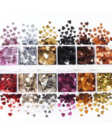 Manicure Accessories Nail Art Shiny Mixed Glitter Flakes Nail Art Sequins Nail Decoration Valentine's Day(style2)