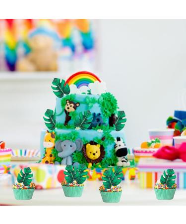 72 Edible Tortendeco Leaves for Cake & Muffin Decoration | Palm & Turtle Leaf Jungle Decor - Perfect for Weddings & Birthdays - Buy Online on GoSupps.com