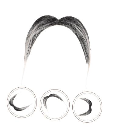 DEARMAMY Realistic Mustache for Cosplay False Facial Hair Fake Cosplay Beard Adhesive Mustaches Fake Beard Grandpa Cosplay Costume Simulated Mustache Realistic Mustache for Party Cloth 12x11cm As Shown - Buy Online on GoSupps.com