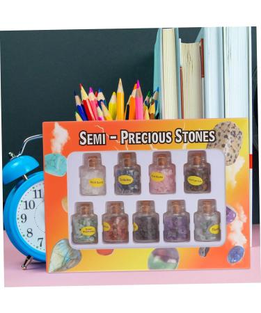 Hemoton 9pcs Tumble Chips Quartz Gem Chip Tumble Stones Mixed Gemstone Bottles Wishing Bottle Gem Bottle Ore As Shown 9PCS - Buy Online on GoSupps.com