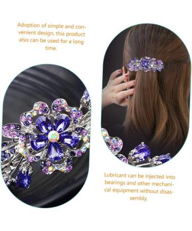 minkissy the hairpin rhinestone clip hair holder metal hair clips for women hair barrettes for women crystal hair barrettes purple hair barrettes alloy the flowers ponytail Flowers - Buy Online on GoSupps.com