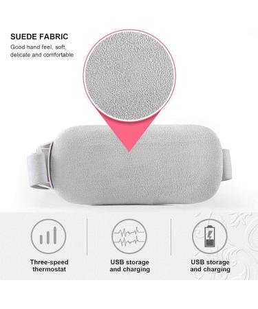 Waist Massage Belt with Hot Compress | Menstrual Uterus Warming Pad & Back Pain Relief - 3 Temperature Settings for Dysmenorrhea & Stomach Cramps - Buy Online on GoSupps.com