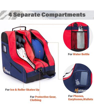 Hytiland Roller Skate Bag - Adjustable Shoulder Strap - Large Capacity - Roller Skate Accessories for Kids and Adults - Lake Blue - Buy Online on GoSupps.com