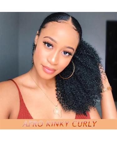 Human Hair Ponytail Hair Piece Mogolian Human Hair Afro Kinky Curly Ponytail Extensions 10-28 Inch Long Drawstring Remy Hair Ponytail Clip In Afro Curly Ponytail Hair Piece Ponytail Hairpiece for Wo 26inches Afro Kinky Curly - Buy Online on GoSupps.com