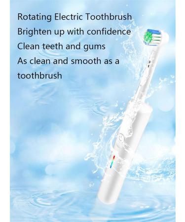 Adult Electric Toothbrush - 3-Mode Rotating Deep Cleaning with 2 Brush Heads & Smart Timer - Rechargeable | White - Buy Online on GoSupps.com