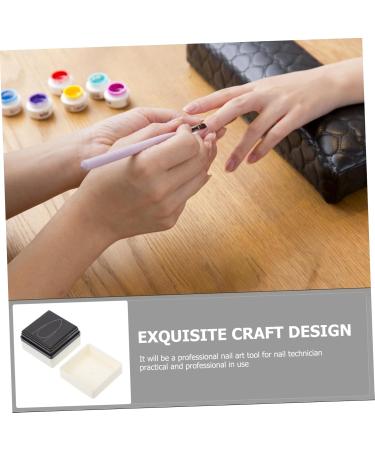 DOITOOL Nail Practice Stamp Manicure Stamper Practice Stamper Nail Art Painting Stamper Manicure Art Stamper Tool Manicure Practice Tool Nail Art Supply Compact Stamper Plastic Mold White 3.6x3.6cm White - Buy Online on GoSupps.com