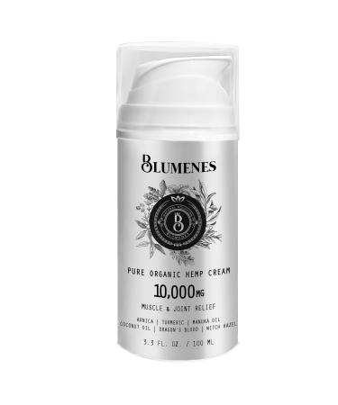 Blumenes Labs Organic Hemp Pain Cream 10 000 mg Lab Approved Relieves all muscle and joint pain Relieves Inflammation