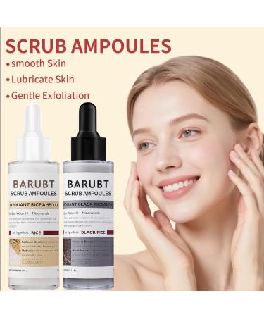 Peel Shot Black & White Rice Exfoliating Ampoule Daily Gentle Exfoliating Scrub for Face Visibly Refines Pores & Deeply Hydrates Black Rice Peeling Exfoliant Lightweight Gel Formula 80ml*2 2.7 Fl Oz (Pack of 2) - Buy Online on GoSupps.com