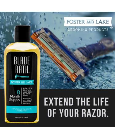 Blade Bath 6 oz - Extend Razor Blade Life & Improve Shaving Experience - Buy Online on GoSupps.com