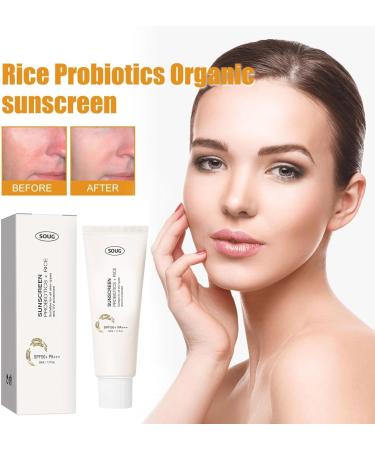 Rice Probiotic Sunscreen | Korean Face Sunscreen | Face Moisturizer | Hydrating Sunscreen | Rice Extract Sunscreen Spf 50+ | Protective Sunscreen (3PC) - Buy Online on GoSupps.com