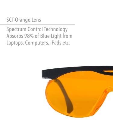 Uvex Skyper Blue Light Blocking Computer Glasses SCT-Orange Lens | S1933X - Buy Online on GoSupps.com
