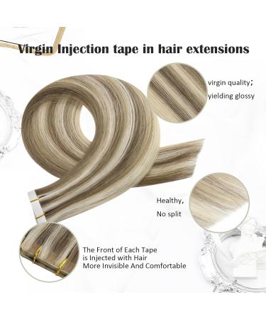 Shop Moresoo Virgin Tape-In Hair Extensions | Real Remy Hair #P8/60 | 5 Pieces 10g 35cm | Invisible Adhesive International Shipping - Buy Online on GoSupps.com