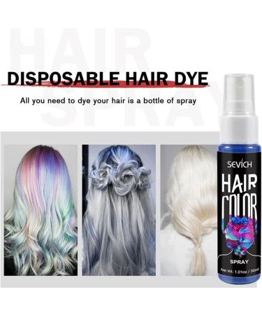 Hair Color Spray Temporary Hair Dye Hair Dye Hair Unisex DIY Hair Color Spray Dye Mist Disposable Nourishing Temporary Modeling Salon (gray) - Buy Online on GoSupps.com