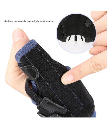 Buy Breathable Thumb Support Brace - Left & Right Hand Thumb Spica Splint for Arthritis & Carpal Tunnel Pain Relief - Durable Stabilizer (Black & Blue - Buy Online on GoSupps.com