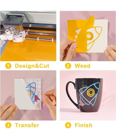 Lya Vinyl 55 Pack Permanent Adhesive Vinyl Sheets - 43 Color for Cutting Machine Craft Cutter - Ideal for Decor, Stickers, Party Decorations, and Car Decals - Buy Online on GoSupps.com
