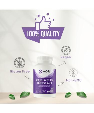 AOR - Active Green Tea 180 Capsules - Helps to Reduce Oxidative Damage - Green Tea Catechins Help Protect Plasma and Lipoproteins from Oxidative Damage by Increasing Blood Antioxidant Capacity - Buy Online on GoSupps.com