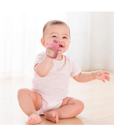 Shop Babys Conductive Toy for 3+ Months | Soft Textured Sensory Crouch Toys - Dark Pink Rose Pink & Beige - Buy Online on GoSupps.com