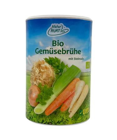 Natur Hurtig Organic Vegetable Broth 275 g | No additives no glutamate no yeast | Vegan refined with natural rock salt - Buy Online on GoSupps.com