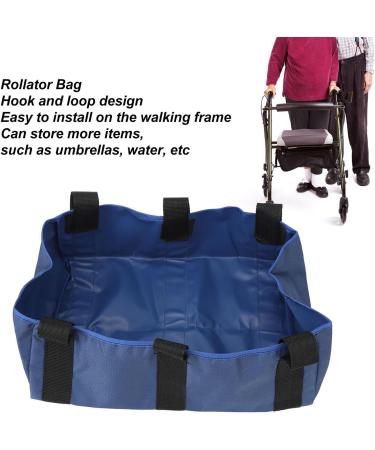 Walker Basket Bag Lightweight Storage Rollator Bag for Umbrella (Blue) - Buy Online on GoSupps.com