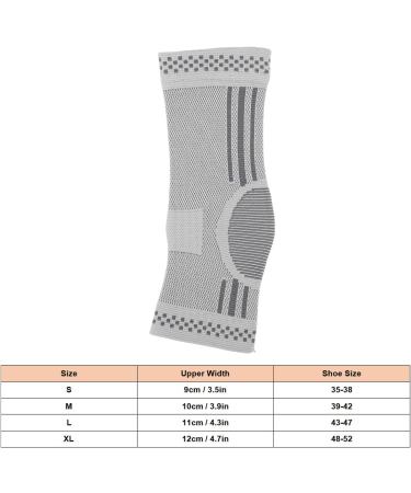 Ankle Brace Compression Sleeve - Breathable Socks for Soccer | High Flexibility & Portability (S - Buy Online on GoSupps.com
