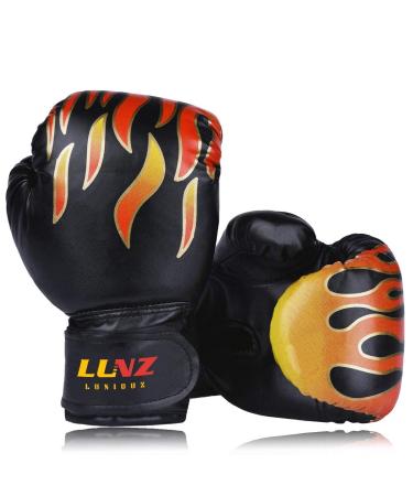 Luniquz children boxing gloves boxing gloves for children from 3-16 years of training gloves 4oz 6oz 8oz to MMA Muay Thai kickboxing and sandbag sport 4oz black - Buy Online on GoSupps.com