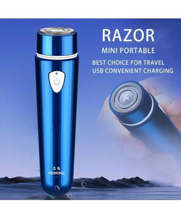 Buy Mini Electric Razor for Men - Portable USB Rechargeable Waterproof Shaver & Beard Trimmer - Ideal for Home & Travel - Buy Online on GoSupps.com