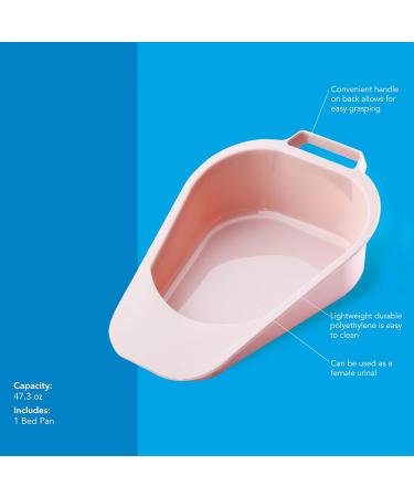Carex Health Brands Fracture Bed Pan - 1 Pack | Essential Recovery Aid - Buy Online on GoSupps.com