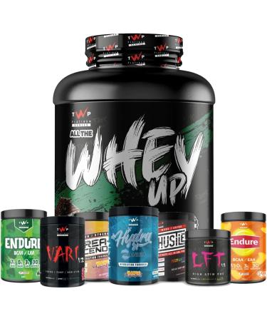 TWP Nutrition Platinum Series All The Whey Up Protein Powder Shake 23g Whey Protein Low Fat Low Carbs 2.1kg/900g & 70/30 Servings Vegetarian Friendly (After Weights 2.1kg) After Weights 2.1kg - Buy Online on GoSupps.com