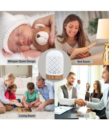 160ml Essential Oil Diffuser & Cool Mist Humidifier with 7 Colors LED Night Lamps - Whisper-Quiet Ultrasonic Ceramics - Copper Coin Pattern - US 120V - Buy Online on GoSupps.com