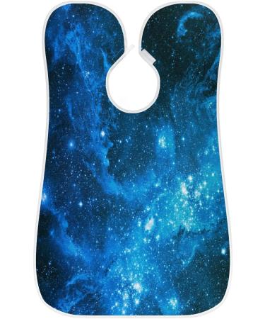 Beard Bib Apron for Men - Waterproof Hair Catcher & Grooming Cape - Galaxy Stars Design - Buy Online on GoSupps.com
