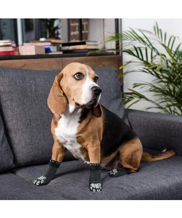 Buy Pupeck Double-Sided Anti-Slip Dog Socks - X-Large (2 Pairs) | Adjustable Straps for Paw Protection & Traction on Hardwood Floors - Buy Online on GoSupps.com