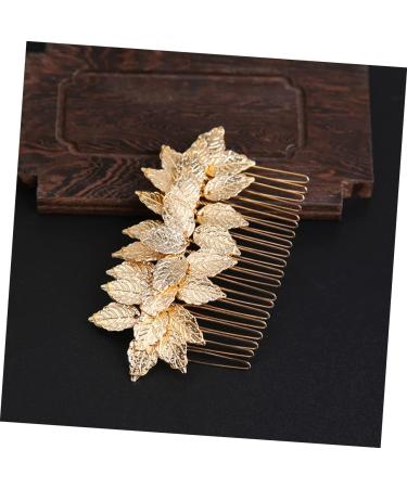 Angoily Hair Comb Hair Accessory for Girls Hair Topper Hair Jewels for Women Gold Headband Flower Hair Accessories Golden Flower Girl Headpieces for Wedding Tiara Hair up Crown Alloy Bride - Buy Online on GoSupps.com