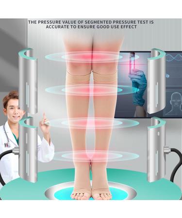Medical Grade Compression Stockings 20-30 mmHg | Unisex Open Toe Knee-High | Firm Support for Varicose Veins | Flesh & Black XL - Buy Online on GoSupps.com