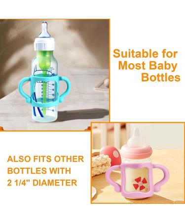 4Pcs Dr Brown Narrow Baby Bottle Handles - BPA-Free Silicone Bottle Holder for Easy Grip - Buy Online on GoSupps.com