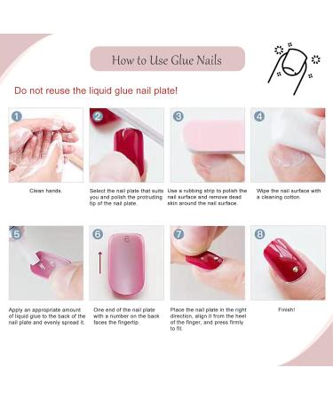 French False Nails Extra Short - 24 Pcs Short Square Full Cover Press on Nails - Cute Purple Nude Acrylic Fake Nails for Women & Girls - Buy Online on GoSupps.com