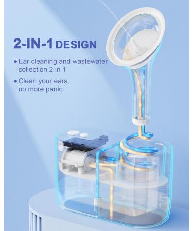 Buy Electric Ear Wax Cleaner - Safe & Effective Ear Flushing Kit | FSA HSA Eligible - 4 Pressure Levels for Adults - Buy Online on GoSupps.com