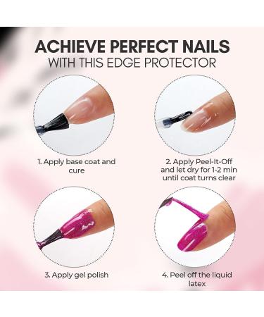 Makartt Peelable Base Coat 15ML | Peel Off Gel Base Coat for Gel Nail Polish | Salon Quality | UV Lamp Required - Buy Online on GoSupps.com