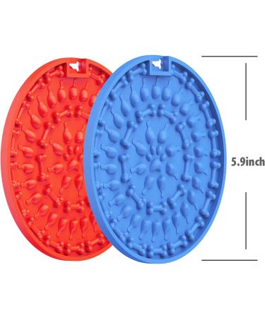 Dog Lick Pad 2Pcs - Interactive Slow Feeder & Snuffle Mat - Anxiety Relief & Puzzle Toy for Dogs - Buy Online on GoSupps.com