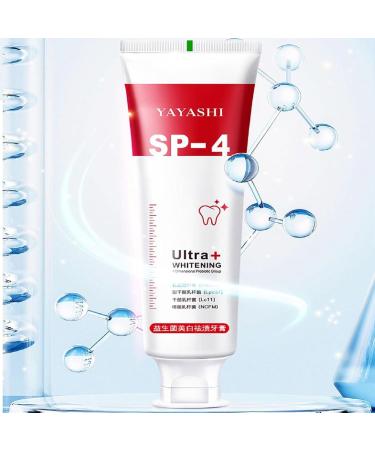 YAYASHI SP-4 Probiotics Whitening Toothpaste SP-4 Super Probiotic Brightening Toothpaste Fresh Breath Toothpaste Protect Teeth and Prevent Cavities (Red+Blue) - Buy Online on GoSupps.com