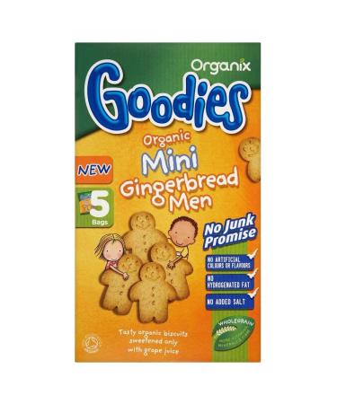 Organix Goodies Organic Mini Gingerbread Men 12mth+ (5x25g) - Pack of 2