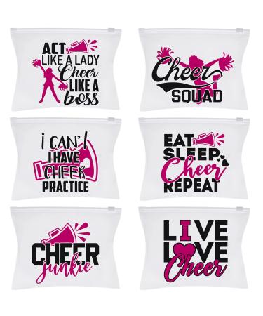 Cheerleading bag for girls 60 pieces cheerleading case for girls with zipper cheerleader travel bag portable cheerleading bag for women teammates gifts 6 styles