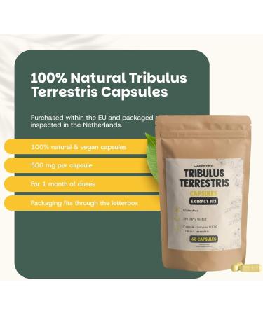 Tribulus Terrestris 60 g lules Extrait 10:1 500 MG par g lule - Libido - Masse musculaire - Sang - Coeur - Gencives - Peau - Vitamines - Min raux - Vegan - Suppl ment - Superfood - Buy Online on GoSupps.com