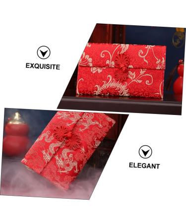 DIKACA 2pcs Fabric Red Envelope Bag Chinese Jewelry Pouch Festive Red Envelopes Zodiac Hong Bao Zodiac Red Chinese Red Pocket Money Chinese Money Envelope Red Gifts China New Year Brocade - Buy Online on GoSupps.com