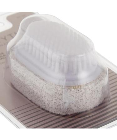 Beautytime Pumice Stone with Brush - Exfoliating Foot Care Tool 1 Pack for Smooth Skin - Buy Online on GoSupps.com