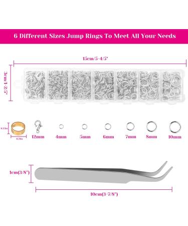 Cridoz Jewelry Repair Kit: 1520Pcs Silver Jump Rings & 3Pcs Pliers Set for Earrings, Necklaces, Rings, Bracelets | Jewelry Making Supplies - Buy Online on GoSupps.com