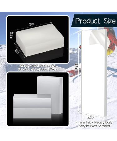 0.44 Lb/200g Snowboard Wax with Acrylic Scraper - All Temp Non-Toxic Ski Wax Kit | Sports Accessories - Buy Online on GoSupps.com