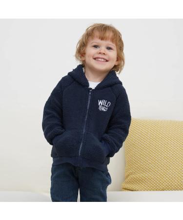 Cartoon Fleece Hooded Jacket for Newborns & Toddlers | Warm Baby Outwear with Ears | Zip-Up Coat 0-6Y | White - Buy Online on GoSupps.com