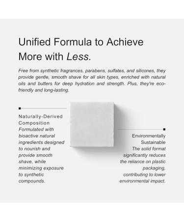 Vegan Face & Body Shave Bar | Shea Butter & Castor Oil | Fragrance-Free Plastic-Free | 3.4 oz - International Shipping Available - Buy Online on GoSupps.com
